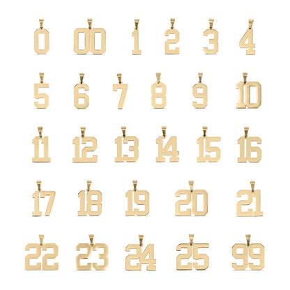 Large Gold Number Sports Collection