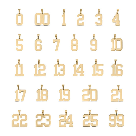 Large Gold Number Sports Collection