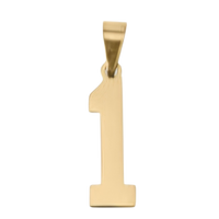 Large Gold Number Sports Collection - 1