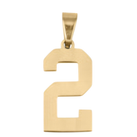 Large Gold Number Sports Collection - 2