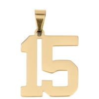 Large Gold Number Sports Collection - 15