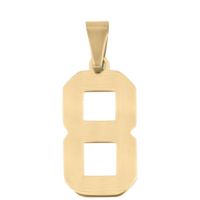 Large Gold Number Sports Collection - 8