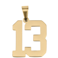 Large Gold Number Sports Collection - 13