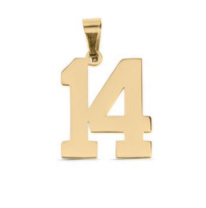 Large Gold Number Sports Collection