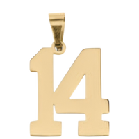 Large Gold Number Sports Collection - 14