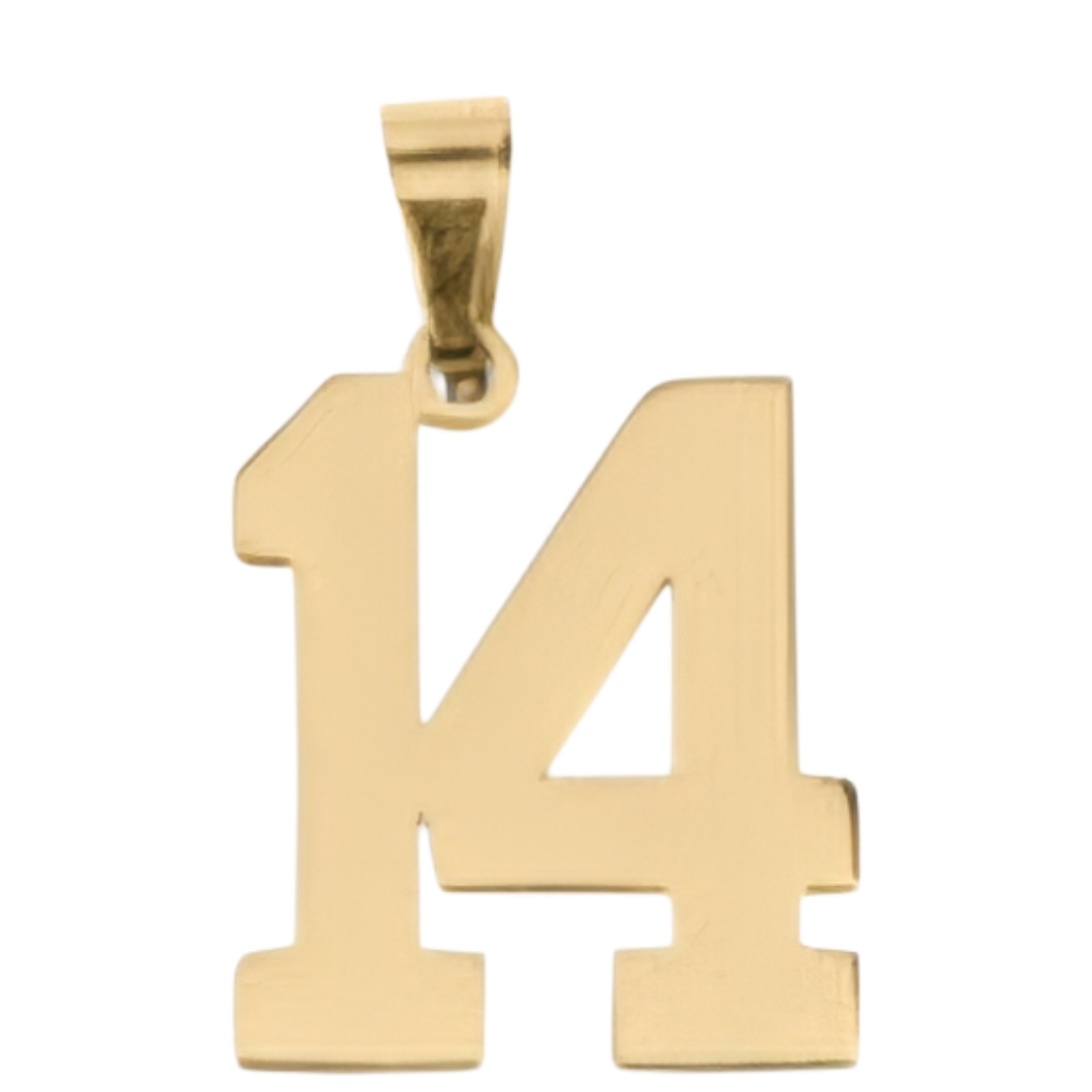 Large Gold Number Sports Collection