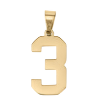 Large Gold Number Sports Collection - 3