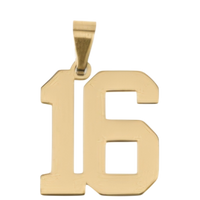 Large Gold Number Sports Collection - 16