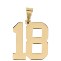 Large Gold Number Sports Collection - 18
