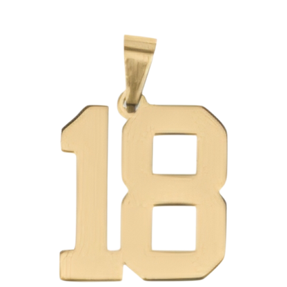 Large Gold Number Sports Collection