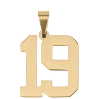 Large Gold Number Sports Collection - 19