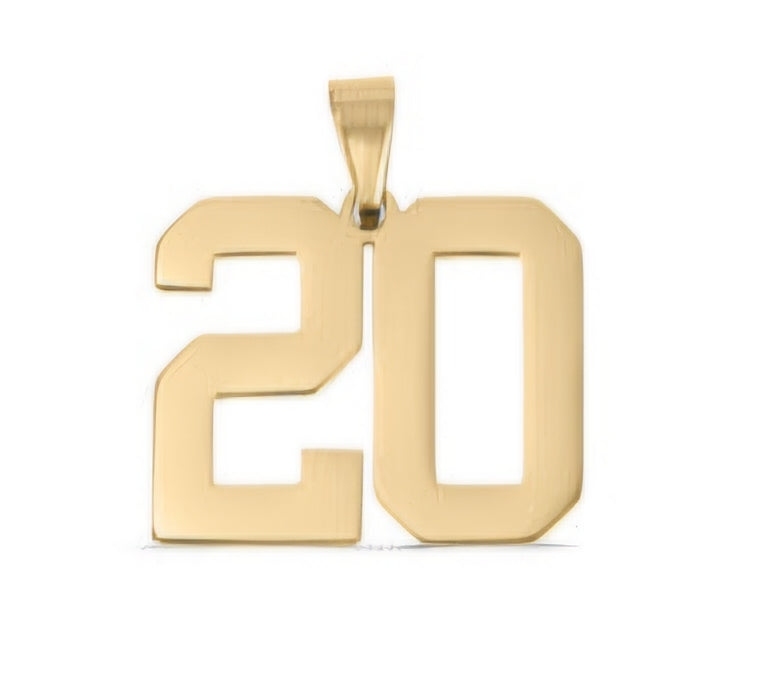 Large Gold Number Sports Collection