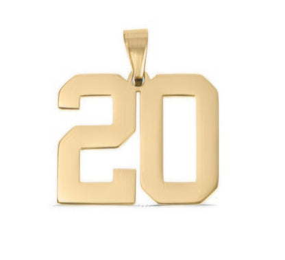 Large Gold Number Sports Collection