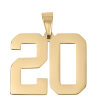Large Gold Number Sports Collection - 20