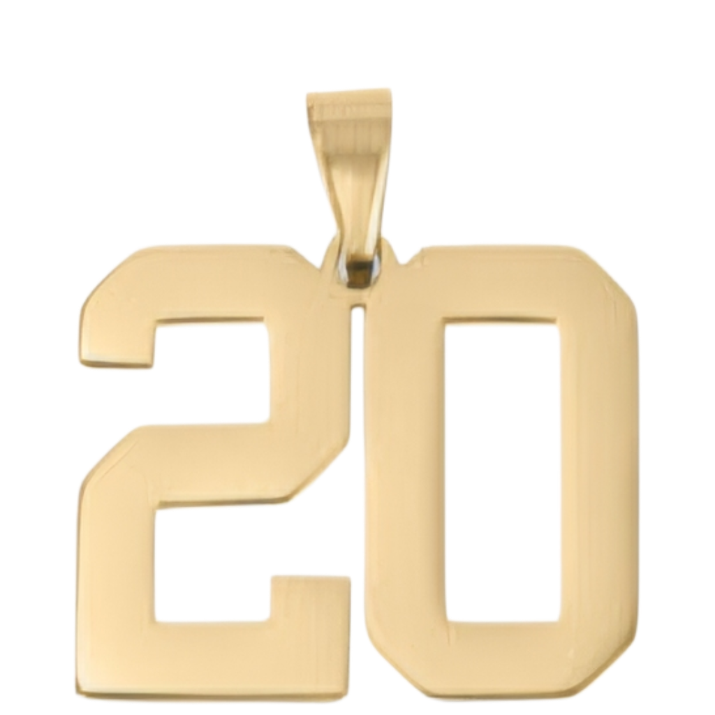 Large Gold Number Sports Collection