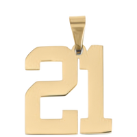 Large Gold Number Sports Collection - 21