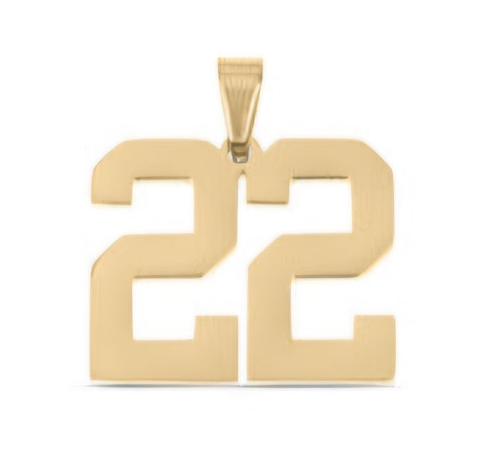 Large Gold Number Sports Collection