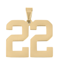 Large Gold Number Sports Collection - 22