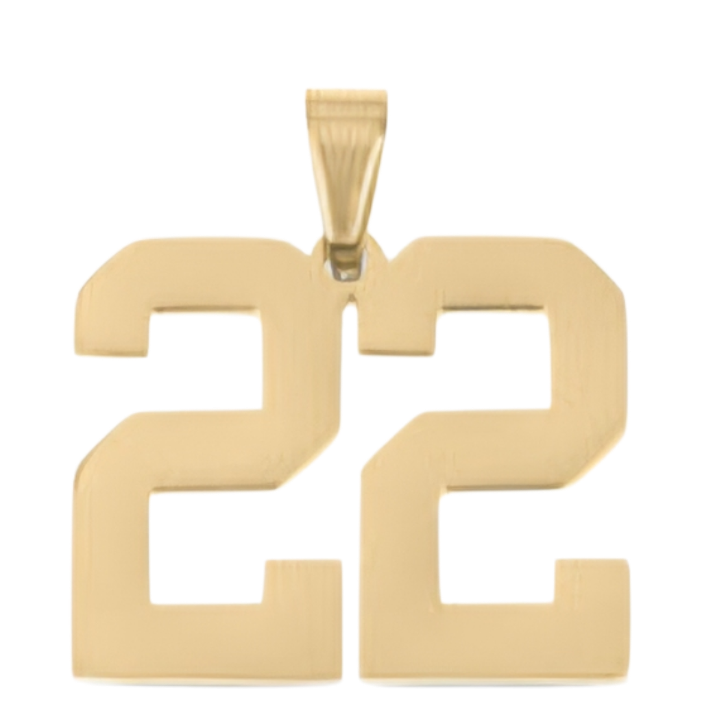 Large Gold Number Sports Collection
