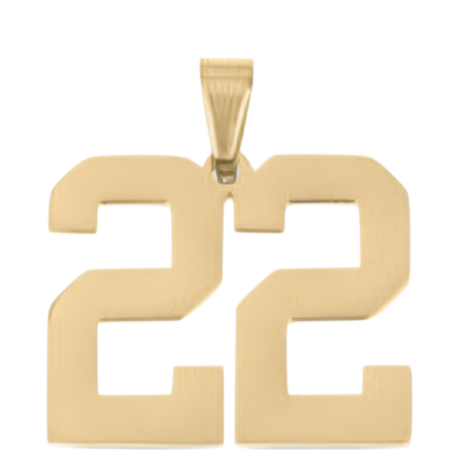 Large Gold Number Sports Collection