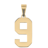 Large Gold Number Sports Collection - 9