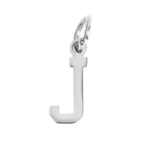 Small Silver Letter Sports Collection - J