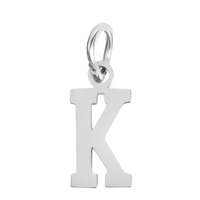Small Silver Letter Sports Collection - K