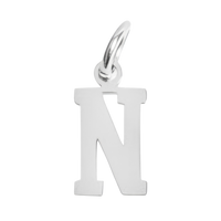 Small Silver Letter Sports Collection - N