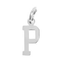 Small Silver Letter Sports Collection - P