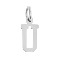 Small Silver Letter Sports Collection - U