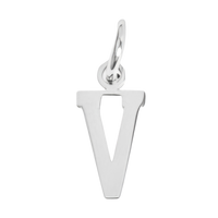 Small Silver Letter Sports Collection - V