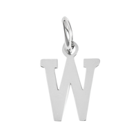 Small Silver Letter Sports Collection - W