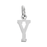 Small Silver Letter Sports Collection - Y