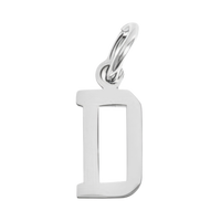 Small Silver Letter Sports Collection - D