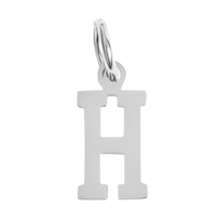 Small Silver Letter Sports Collection - H