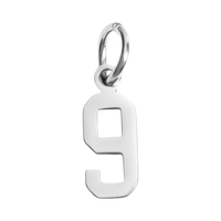 Small Silver Number Sports Collection - 9