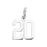 Small Silver Number Sports Collection - 20