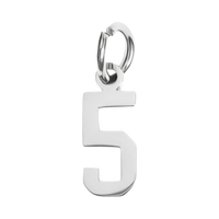 Small Silver Number Sports Collection - 5