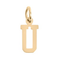 Small Gold Letter Sports Collection - U