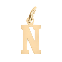 Small Gold Letter Sports Collection - N