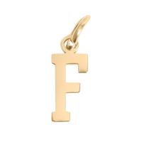 Small Gold Letter Sports Collection - F