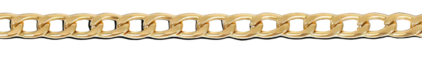 Diamond Cut Curb Chain Necklace