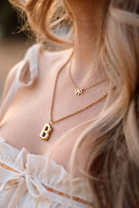 Gold Rope Twisted Chain Necklace