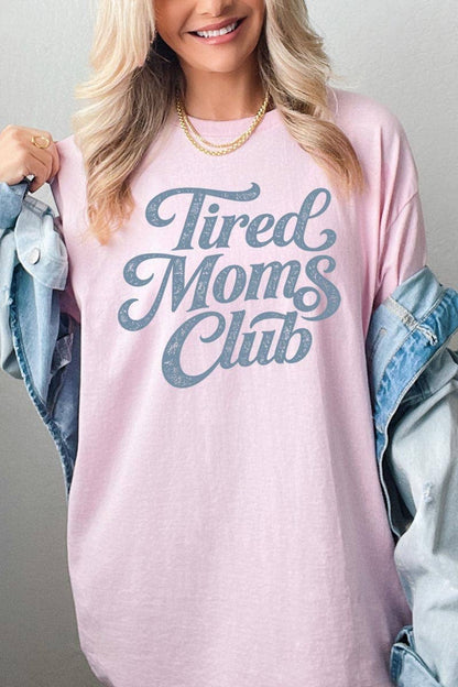 Tired Moms Club Graphic Heavy Cotton Tee: NATURAL / XL