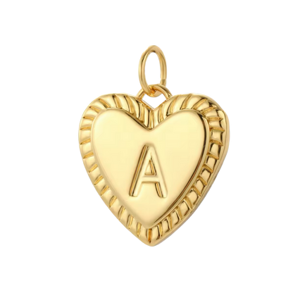 Gold Heart Initial Collection