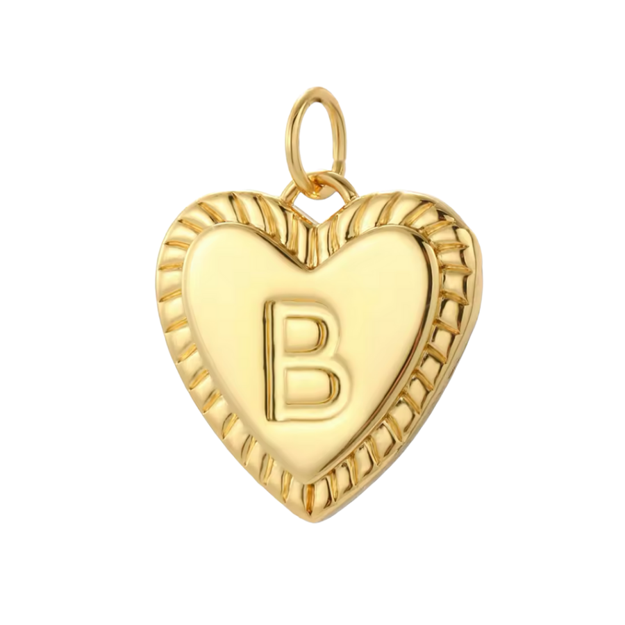 Gold Heart Initial Collection