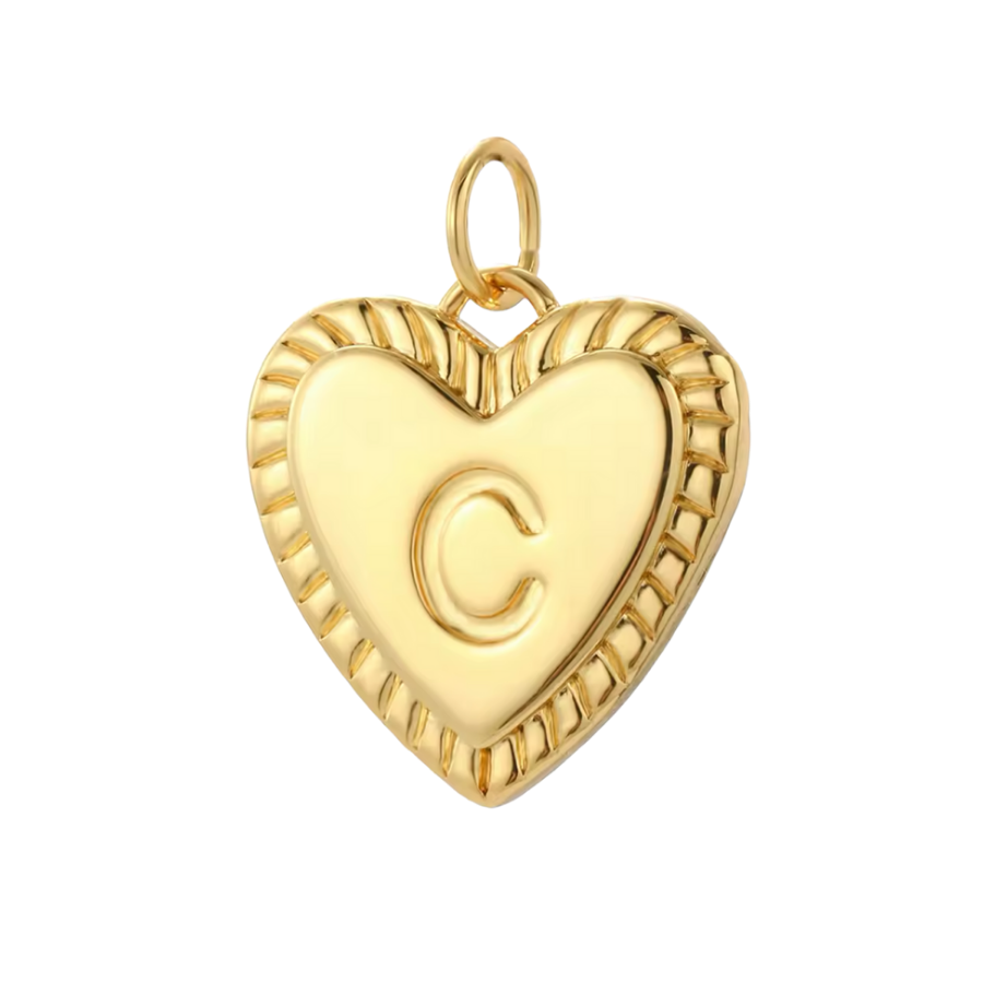 Gold Heart Initial Collection