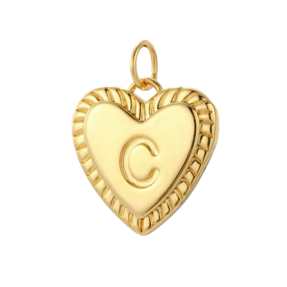 Gold Heart Initial Collection