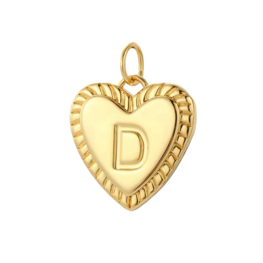 Gold Heart Initial Collection