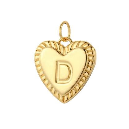 Gold Heart Initial Collection